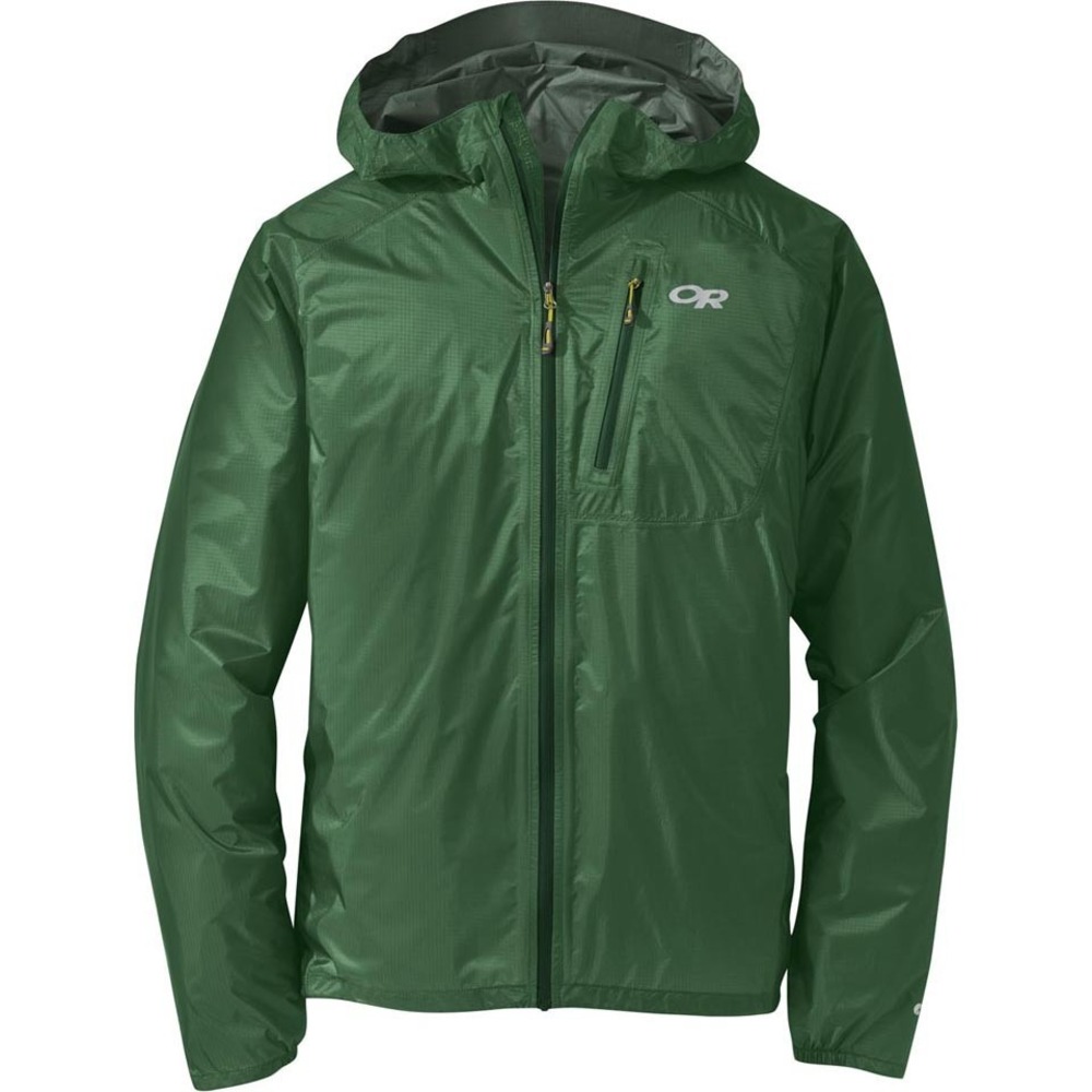 OR • Outdoor Research Helium II Jacket Men's M Grn Hooded Waterproof Rain Pertex
